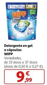 Oferta de Wipp - Detergente En Gel O Cápsulas por 9,99€ en Alcampo