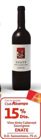 Oferta de Enate - Vino Tinto Cabernet Sauvignon por 3€ en Alcampo