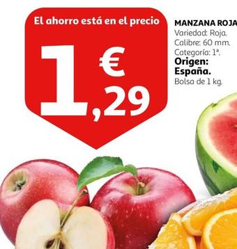 Oferta de Manzana Roja por 1,29€ en Alcampo