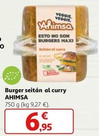 Oferta de Ahimsa - Burger Seitán Al Curry por 6,95€ en Alcampo