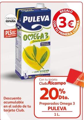 Oferta de Puleva - Preparados Omega 3 por 3€ en Alcampo