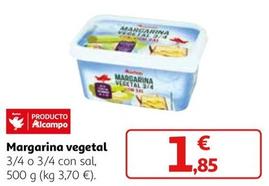 Oferta de Auchan - Margarina Vegetal por 1,85€ en Alcampo
