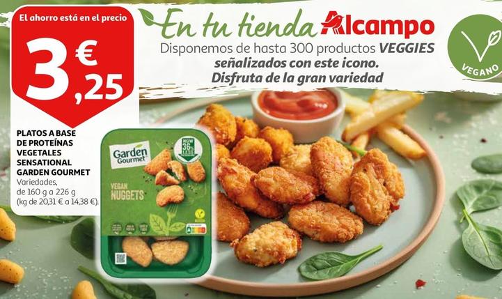 Oferta de Garden Gourmet - Platos A Base De Proteinas Vegetales Sensational por 3,25€ en Alcampo