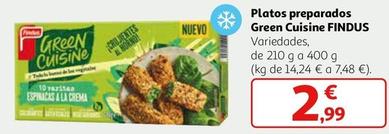 Oferta de Findus - Platos Preparados Green Cuisine por 2,99€ en Alcampo