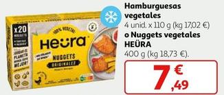 Oferta de Heura - Hamburguesas Vegetales O Nuggets Vegetales por 7,49€ en Alcampo