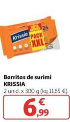 Oferta de Krissia - Barritas De Surimi por 6,99€ en Alcampo