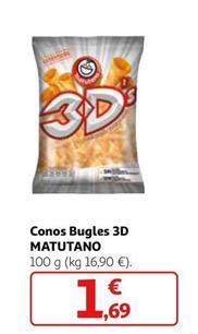 Oferta de Matutano - Conos Bugles 3D por 1,69€ en Alcampo