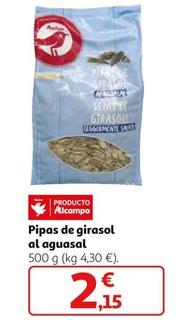 Oferta de Auchan - Pipas De Girasol Al Aguasal por 2,15€ en Alcampo