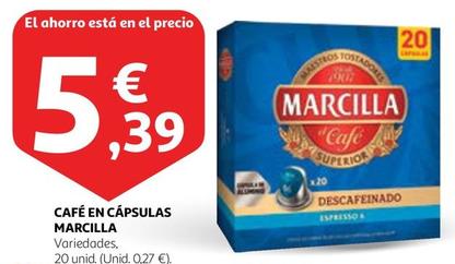 Oferta de Marcilla - Cafe En Capsulas por 5,39€ en Alcampo