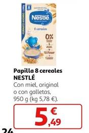Oferta de Nestlé - Papilla 8 Cereales por 5,49€ en Alcampo