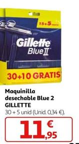 Oferta de Gillette - Maquinilla Desechable Blue 2 por 11,95€ en Alcampo