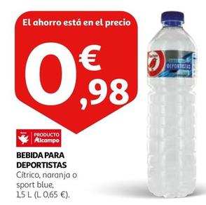 Oferta de Auchan - Bebida Para Deportistas por 0,98€ en Alcampo