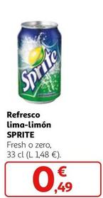 Oferta de Sprite - Refresco Lima-limon por 0,49€ en Alcampo