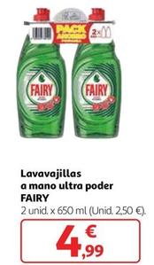 Oferta de Fairy - Lavavajillas A Mano Ultra Poder por 4,99€ en Alcampo