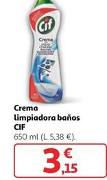 Oferta de Cif - Crema Limpiadora Baños por 3,15€ en Alcampo