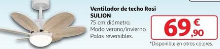 Oferta de Sulion - Ventilador De Techo Rosi por 69,9€ en Alcampo
