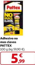 Oferta de Pattex - Adhesivo No Mas Clavos  por 5,99€ en Alcampo