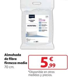 Oferta de Almohada De Fibra Firmeza Media por 5,99€ en Alcampo