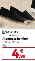Oferta de Inextenso - Alpargata Hombre por 4,99€ en Alcampo