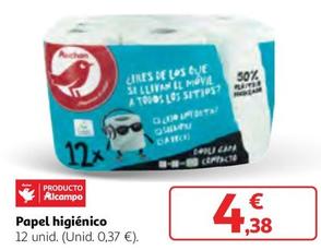 Oferta de Papel Higiénico por 4,38€ en Alcampo