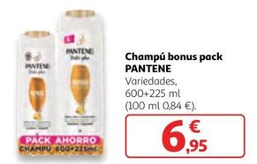 Oferta de Pantene - Champu Bonus  por 6,95€ en Alcampo