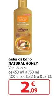 Oferta de Natural Honey - Geles De Bano por 2,09€ en Alcampo