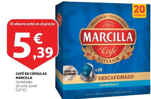 Oferta de Marcilla - Café En Cápsulas por 5,39€ en Alcampo