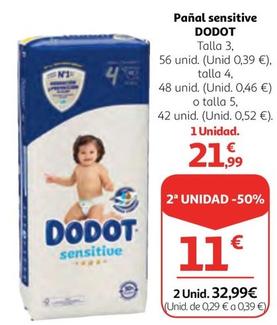 Oferta de Dodot - Panal Sensitive por 21,99€ en Alcampo