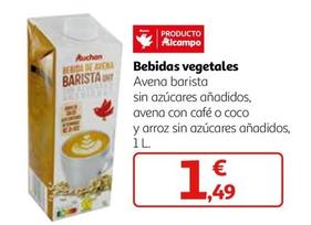 Oferta de Auchan - Bebida Vegetales por 1,49€ en Alcampo