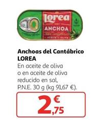 Oferta de Lorea - Anchoas Del Cantabrico por 2,75€ en Alcampo