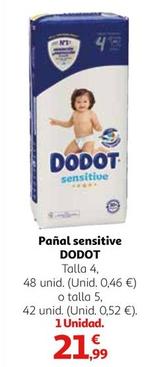 Oferta de Dodot - Pañales Sensitive por 21,99€ en Alcampo