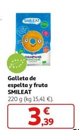 Oferta de Smileat - Galleta De Espelta Y Fruta por 3,39€ en Alcampo