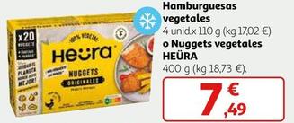 Oferta de Heura - Hamburguesas Vegetales por 7,49€ en Alcampo