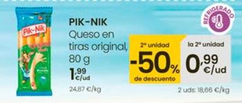 Oferta de Pik-Nik - Queso En Tiras Original por 1,99€ en Eroski