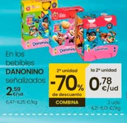 Oferta de Danonino - En Los Bebibles por 2,59€ en Eroski