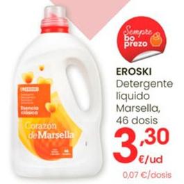 Oferta de Eroski - Detergente Liquido Marsella, 46 Dosis por 3,3€ en Eroski