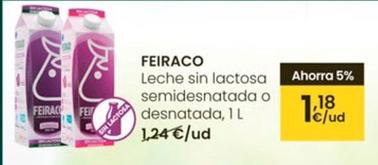Oferta de Feiraco - Leche Sin Lactosa Semidesnatada O Desnatada por 1,18€ en Eroski