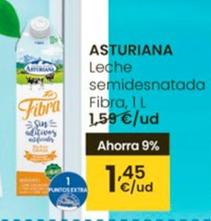 Oferta de Asturiana - Leche Semidesnatada por 1,45€ en Eroski