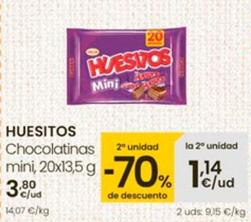Oferta de Huesitos - Chocolatinas Mini por 3,8€ en Eroski