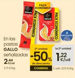 Oferta de Gallo - En Las Pastas por 2,44€ en Eroski