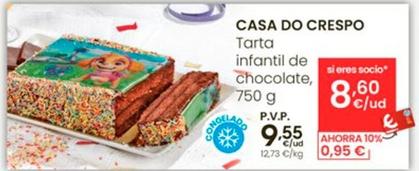 Oferta de Casa De Crespo - Torta Infantil De Chocolate por 9,55€ en Eroski