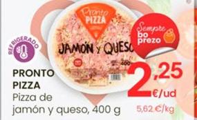 Oferta de Pronto Pizza - Pizza De Jamón Y Queso por 2,25€ en Eroski
