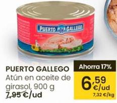 Oferta de Puerto Gallego - Atún En Aceite De Girasol por 6,59€ en Eroski