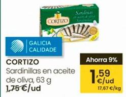 Oferta de Cortizo - Sardinillas En Aceite De Oliva por 1,59€ en Eroski