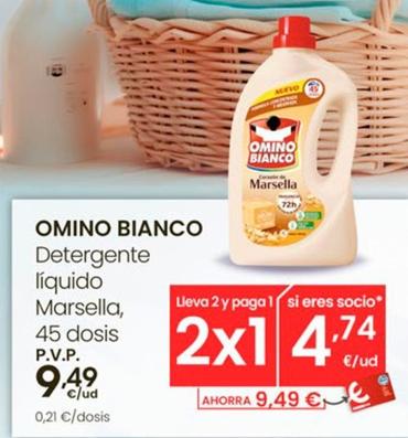 Oferta de Omino Bianco - Detergente Líquido Marsella por 9,49€ en Eroski