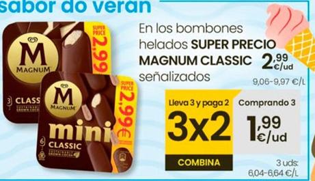 Oferta de Magnum - En Los Bombones Super Precio Classic por 2,99€ en Eroski