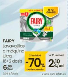 Oferta de Fairy - Lavavajillas A Maquina Ultra por 6,99€ en Eroski