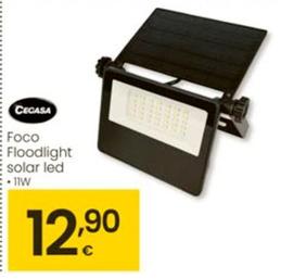 Oferta de Cegasa - Foco Floodlight Solar Led por 12,9€ en Eroski