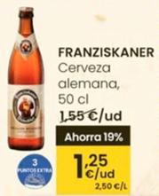 Oferta de Franziskaner - Cerveza Alemana por 1,25€ en Eroski