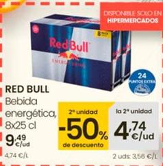 Oferta de Red Bull - Bebida Energética por 9,49€ en Eroski